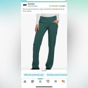 Cherokee Iflex small scrub pant